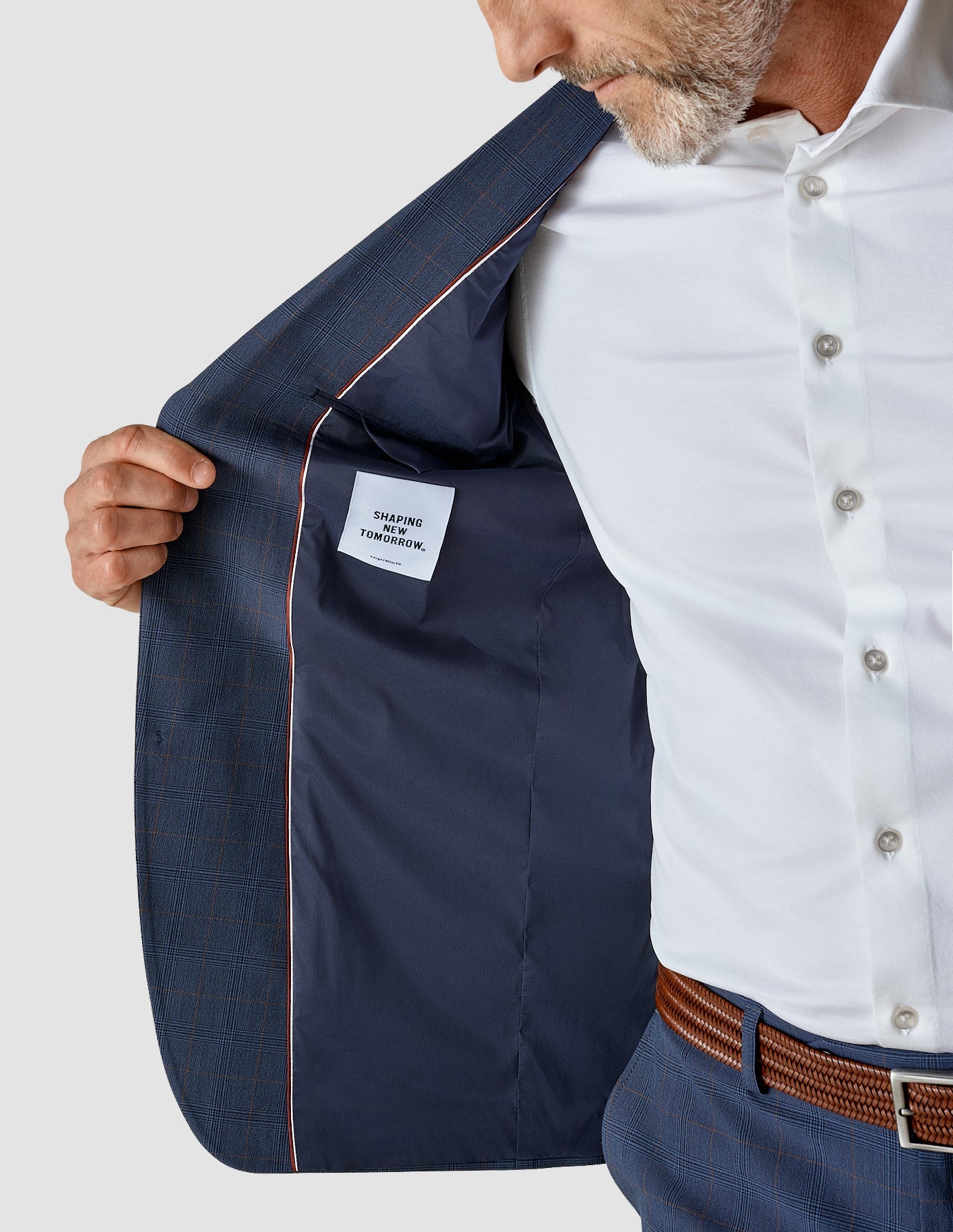 Essential Blazer Regular Royal Blue Check